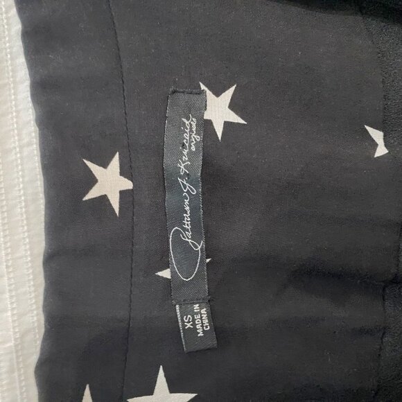 PJK PATTERSON J KINCAID RICCI BLACK WHITE STARS PRINT NOTCHED LAPEL BLAZER - XS - Picture 6 of 9